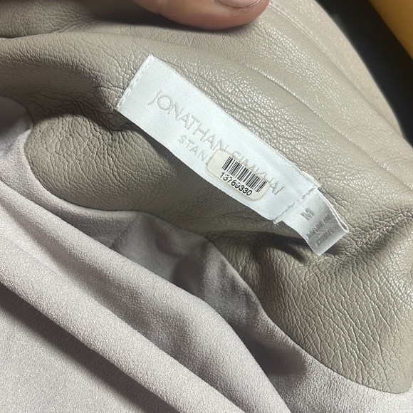 JONATHAN SIMKHAI Raelynn Vegan Leather Oversized Blazer size medium - Picture 11 of 15